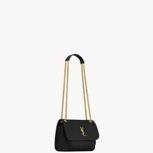 Yves Saint Laurent Black mini Niki grained lambskin